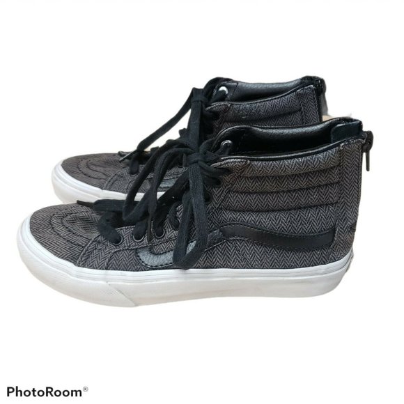 Vans Size 4 M 5.5 W (US) Classic Gray Black Chevro - Picture 1 of 7